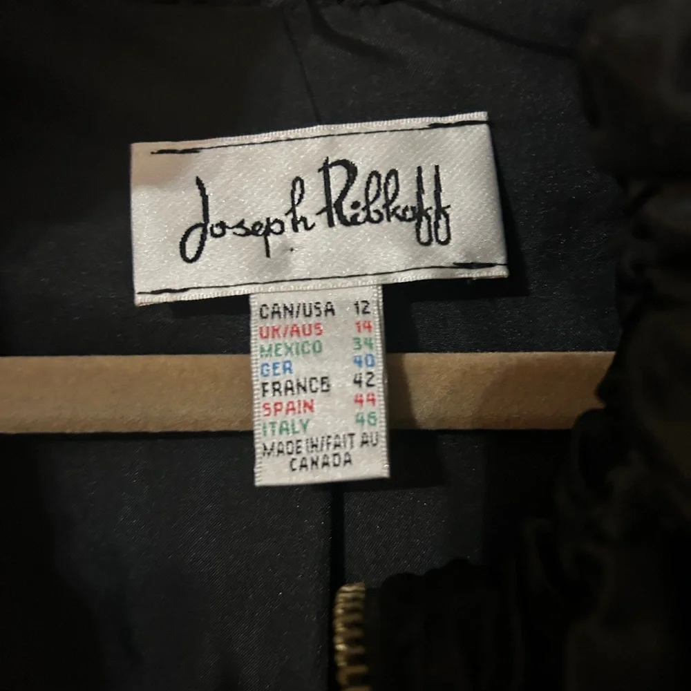Joseph Ribkoff Peplum Ruffle Neck Jacket - Picture 7 of 8